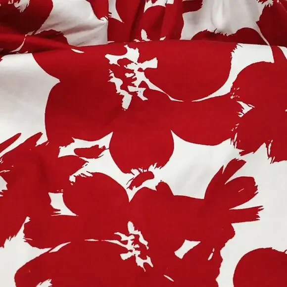 love,,,ady  Women & Junior Red & White Floral Strapless Dress Size Small - Picture 13 of 13